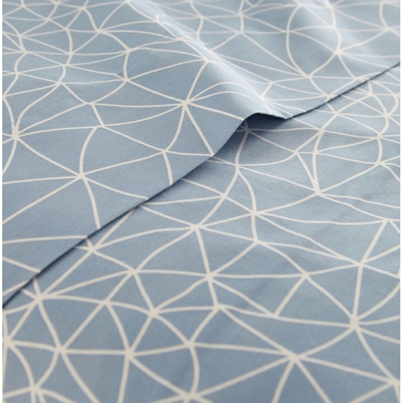 π‘π΅HPπ΅π‘ Nwot 4 piece Blue Queen bed sheet set - Picture 3 of 3